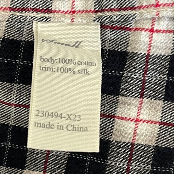 Victoria Secret Plaid Long Sleeve Shirt. Size S. - Picture 4 of 9